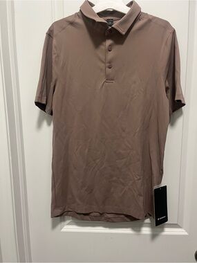 Lululemon Show Zero Polo Small, Ashen Rose Men’s NWT Orig $98 Golf Athletic